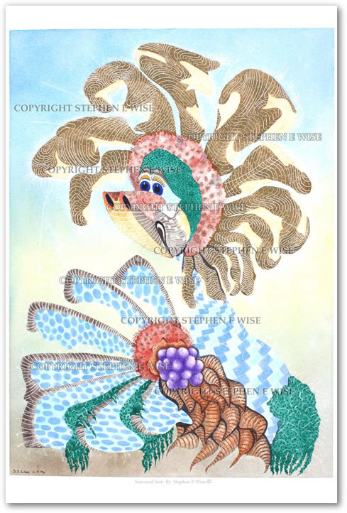 Buy Original Art Works from leading Contemporary Artist Stephen E Wise - Artwork Title : Seaweed Sam